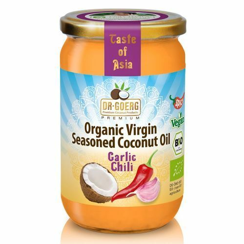 Ulei de cocos cu usturoi si chilli bio 190ml, Dr. Goerg