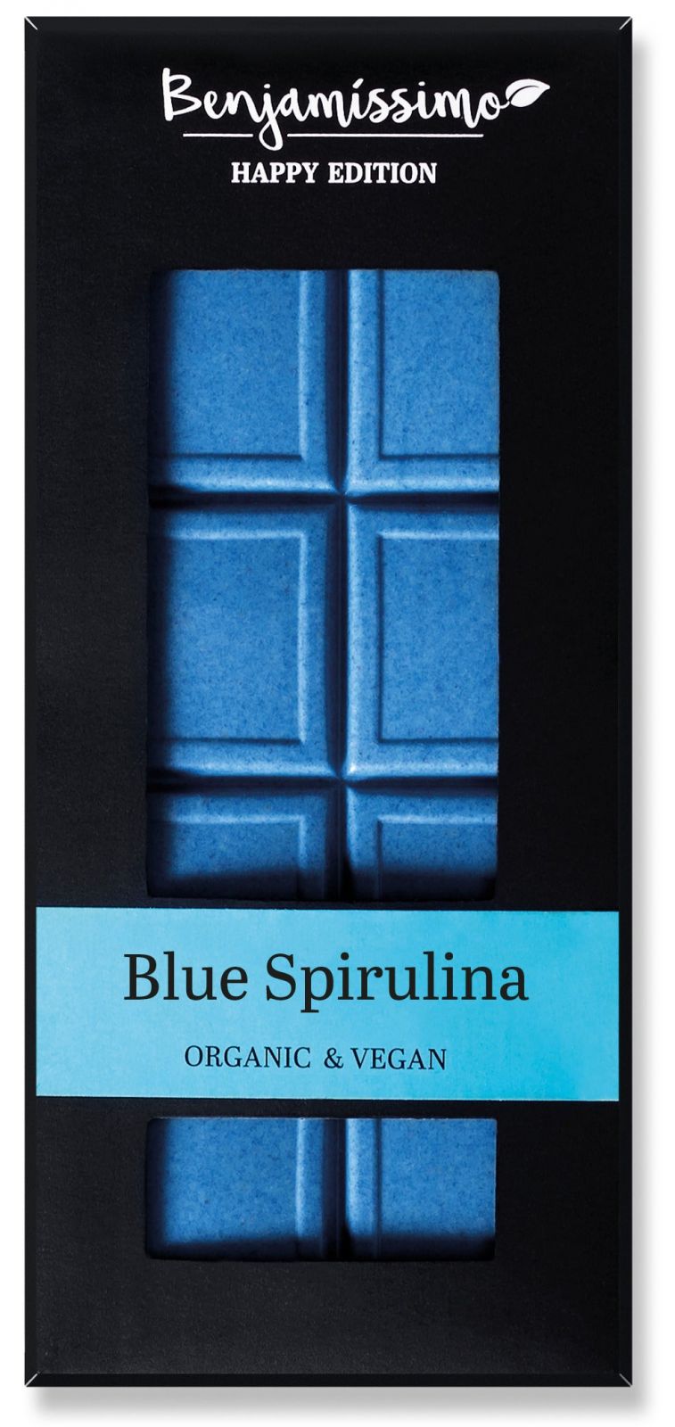 Ciocolata cu spirulina albastra bio, 60g, Benjamissimo
