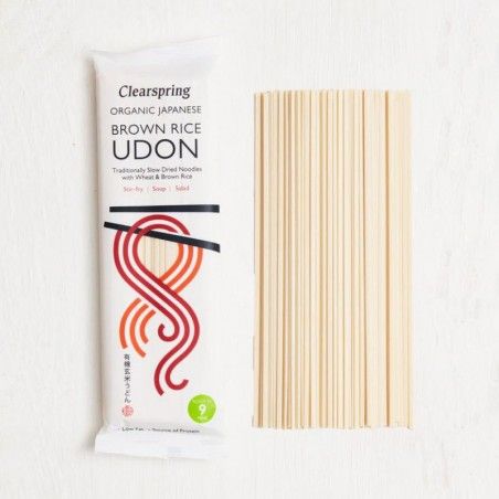 Paste Udon din Grau si Orez Brun Bio 200g Clearspring