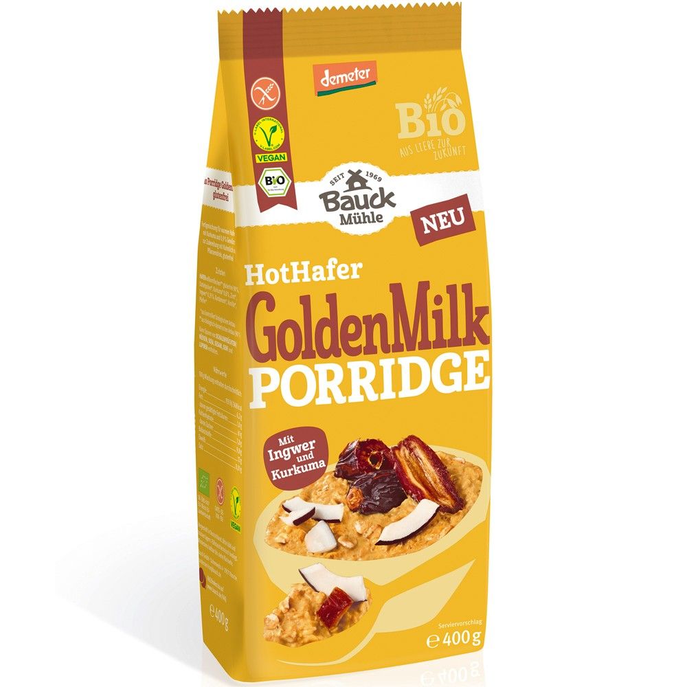 Terci din ovaz cu ghimbir si curcuma, vegan, fara gluten, bio, 400g, BauckHof