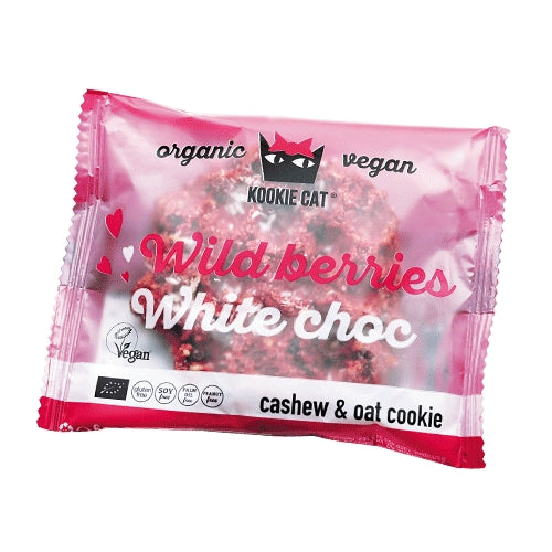 Cookie cu fructe de padure, fara gluten, eco 50g , Kookie Cat