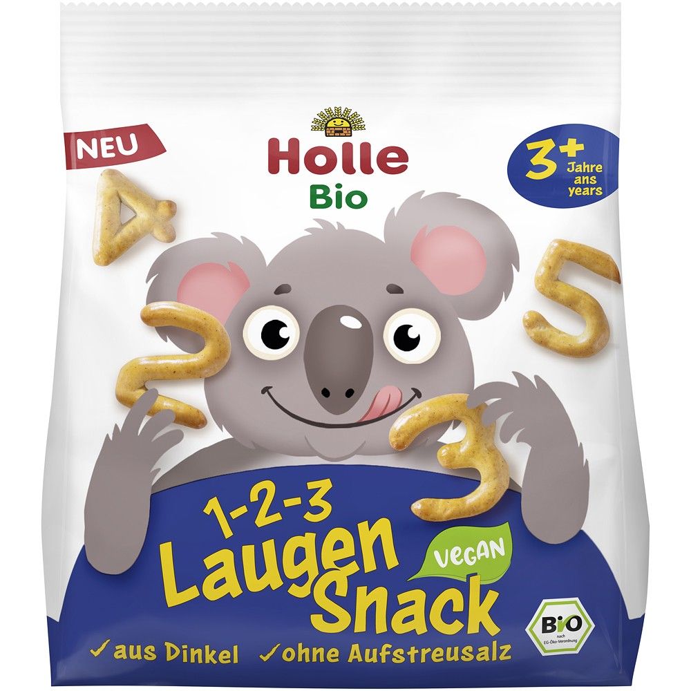 Covrigei numere din grau spelta pentru copii, +3 ani, bio, 80g, Holle