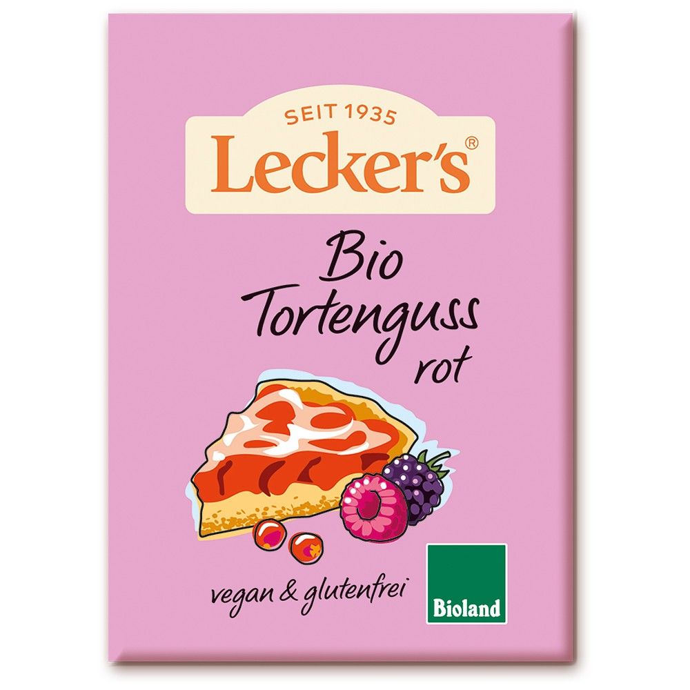 Gelatina vegana rosie, fara gluten 2x10g ,bio ,20g,Leckers