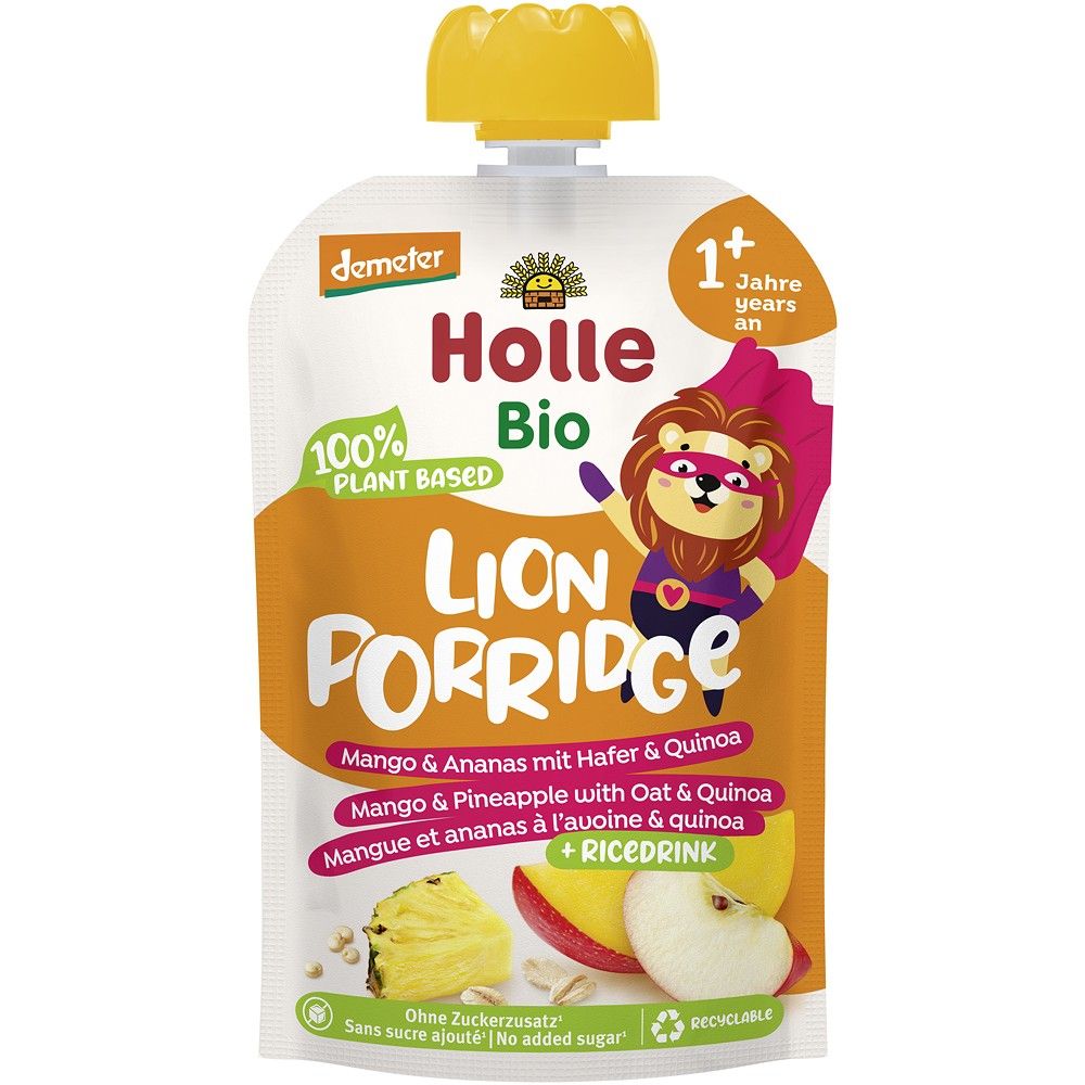 Piure de mango si ananas pentru copii, +1 an, bio, 110g, Holle