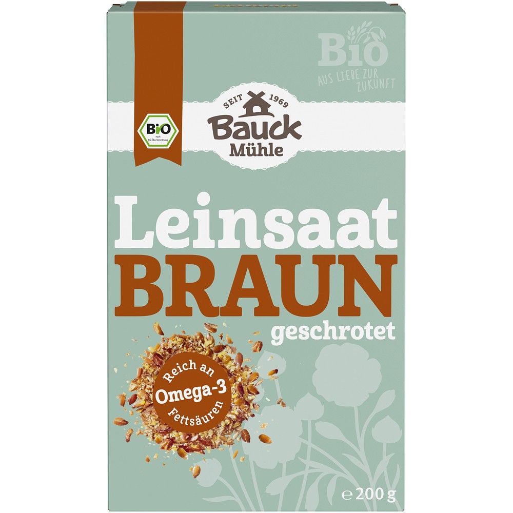 Seminte de in maro zdrobite, bio, 200g, BauckHof