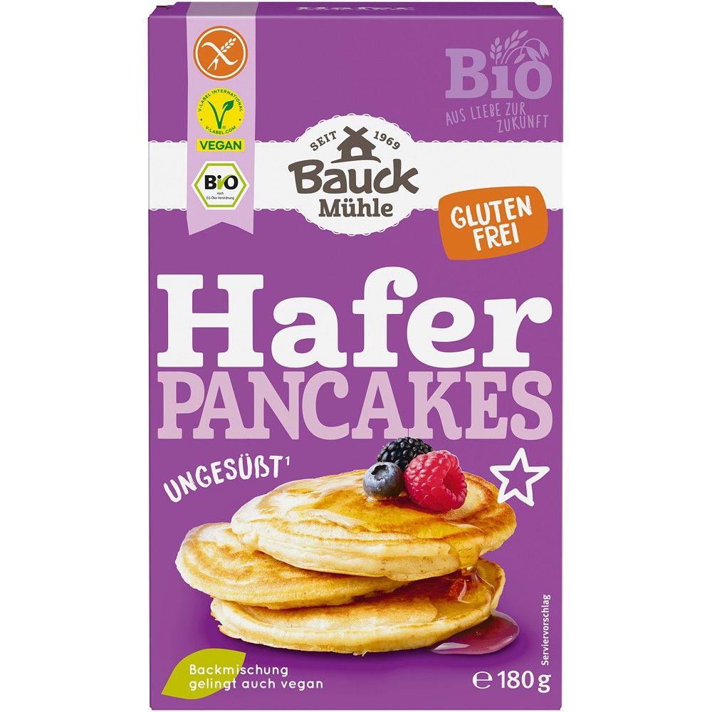 Mix pentru clatite cu ovaz, fara gluten, bio, 180g, BauckHof