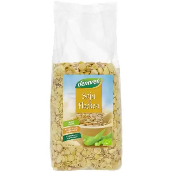 Fulgi de soia bio , 500g, Dennree