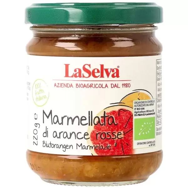 Marmelada de portocale rosii bio , 220g, LaSelva