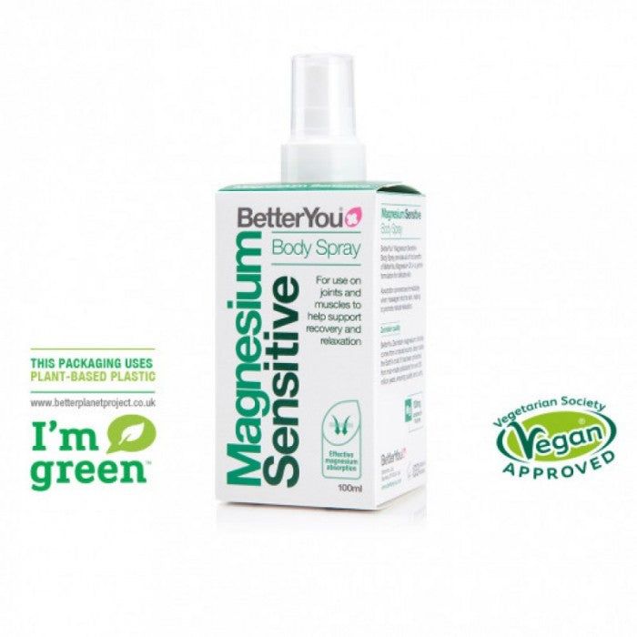 Magnesium Sensitive Body Spray (100 ml), BetterYou