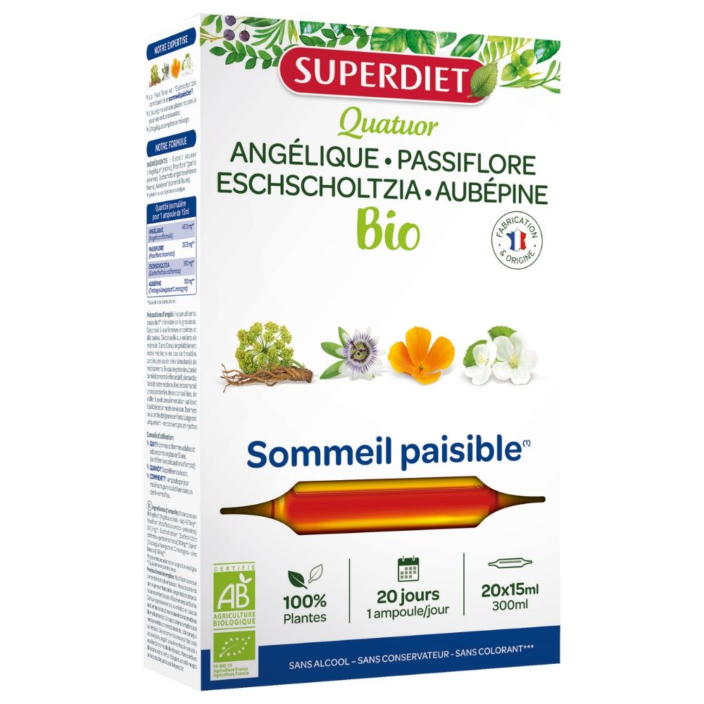 PLANTE UN SOMN LINISTIT BIO 20 fiole sticla - Verlin