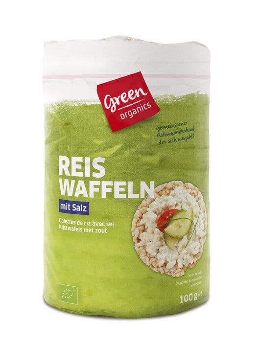 Rondele de orez cu sare eco 100g Green Organics