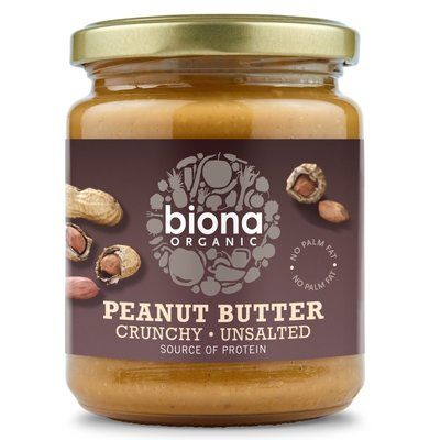 Crema de arahide crunchy fara sare eco 250g BIONA