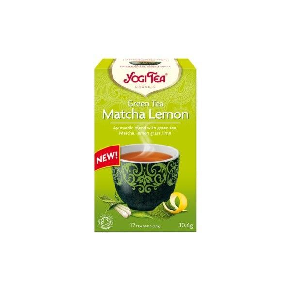 Ceai Verde Matcha-Lemon - Eco, 17 plicuri, Yogi Tea