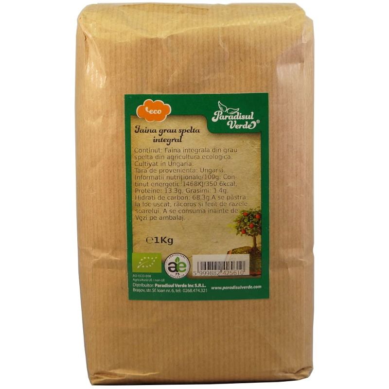 Faina integrala de Grau Spelta, Eco, 1kg, Naturgold