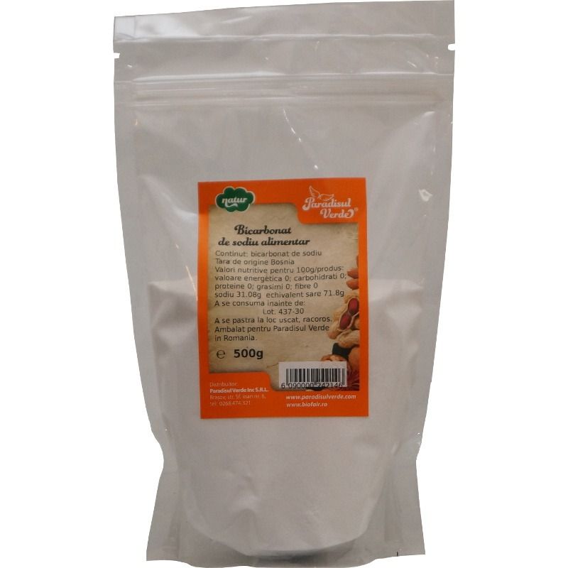 Bicarbonat De Sodiu, Alimentar - 500g, Paradisul Verde