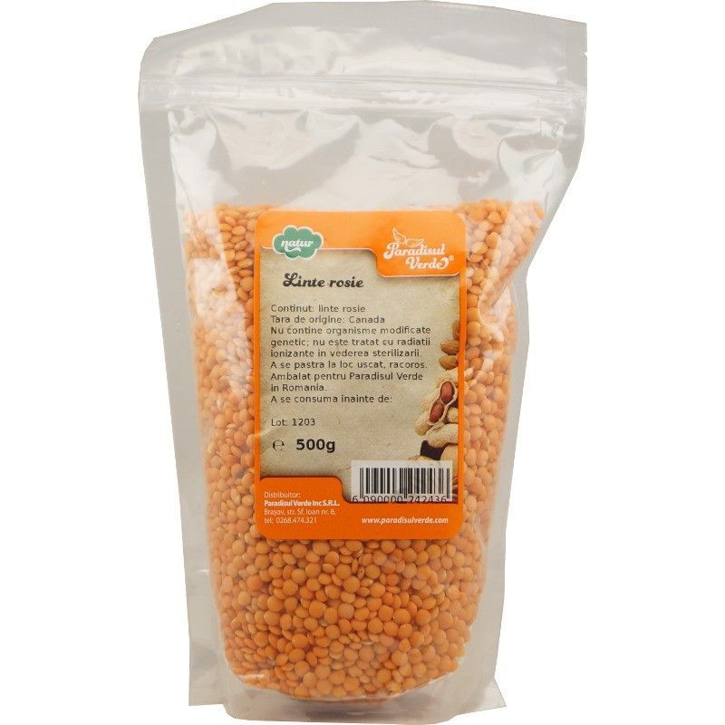 Linte Rosie ,500g ,Paradisul Verde