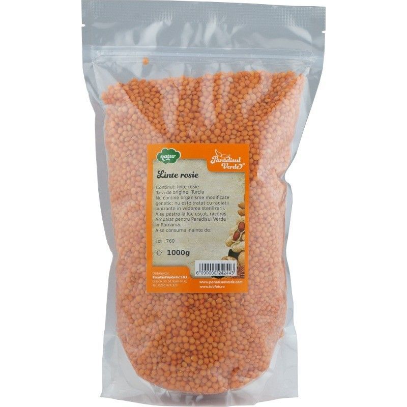 Linte Rosie - 1kg, Paradisul Verde