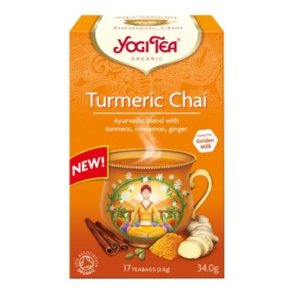 Ceai Turmeric Chai - Eco, 17 plicuri, Yogi Tea