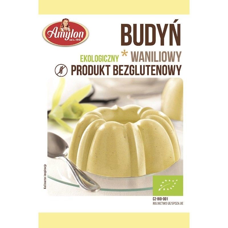 Budinca de Vanilie, fara Gluten, Bio, 40g, Amylon