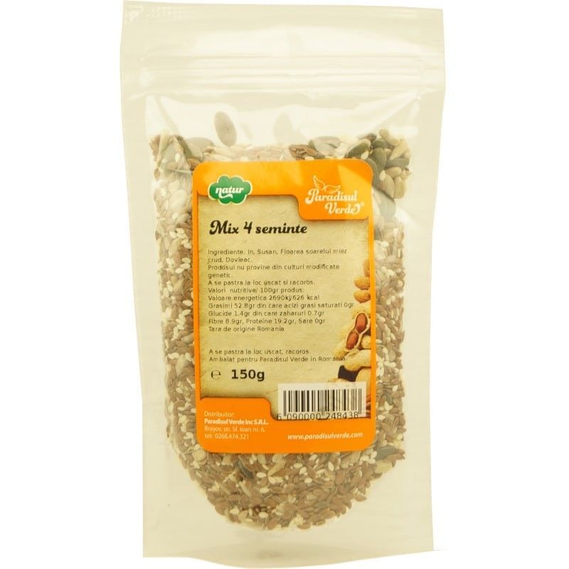 Mix 4 Seminte, 150g, Paradisul Verde