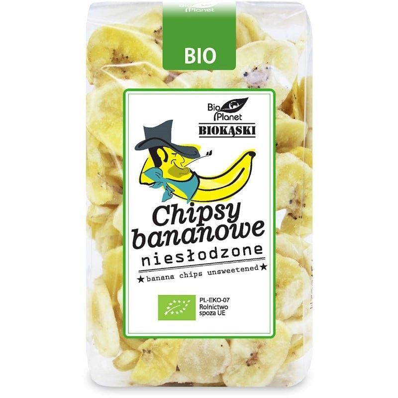 Chipsuri de Banane Neindulcite, Bio, 150g, Bio Planet