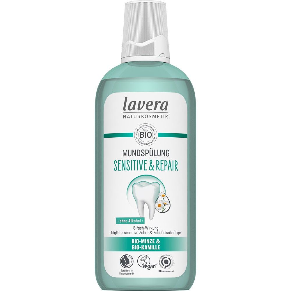 Apa de gura sensitive cu menta si musetel bio 400ml Lavera