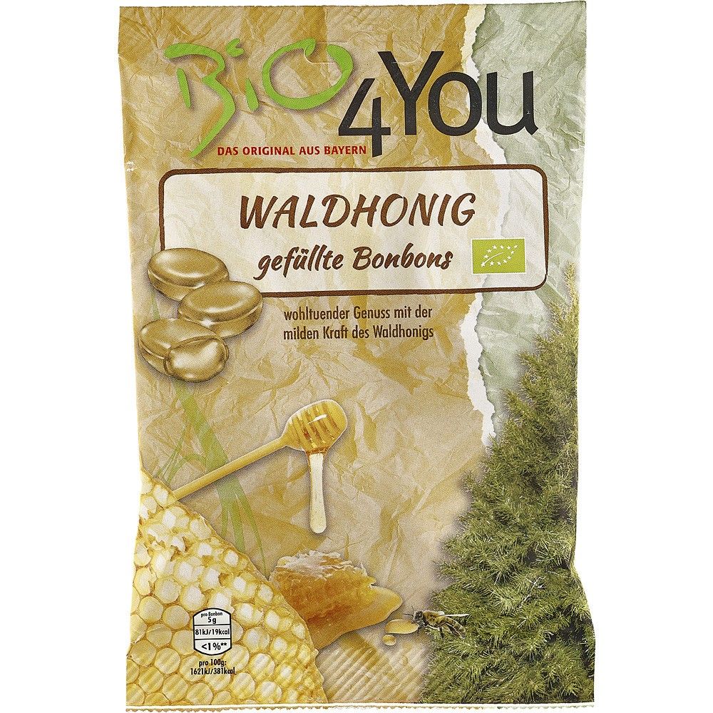 Bomboane bio cu miere de padure 75g Bio4You