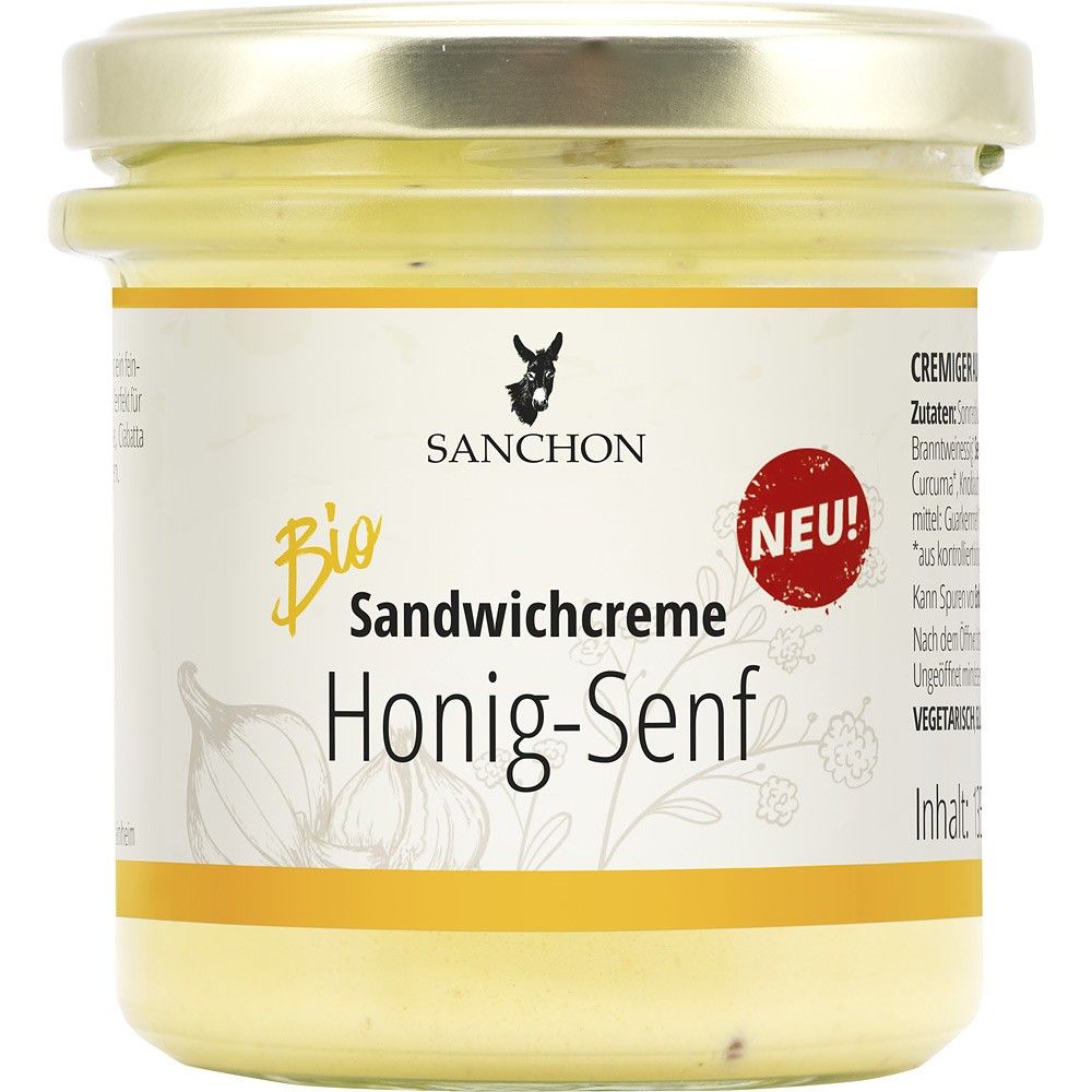 Crema pentru sandwich cu miere si mustar, Sanchon, 135g