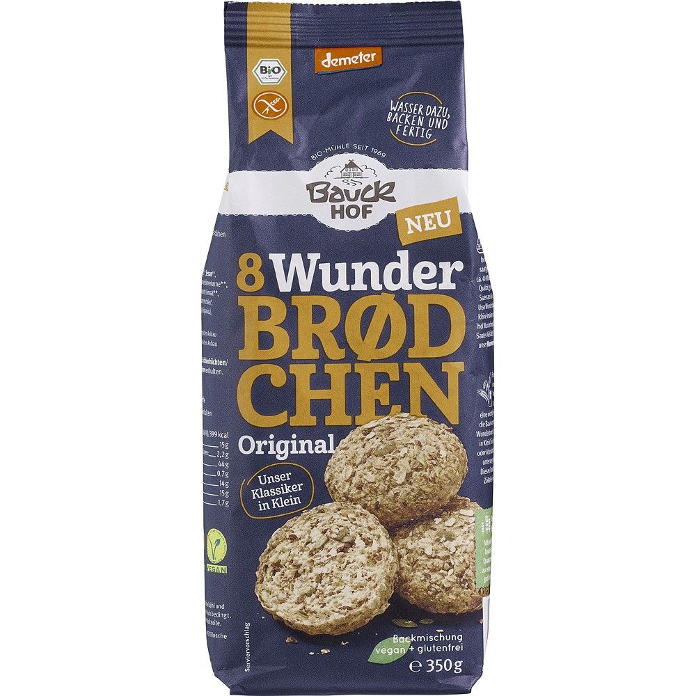 Mix bio pentru chifle original fara gluten 350g BauckHof