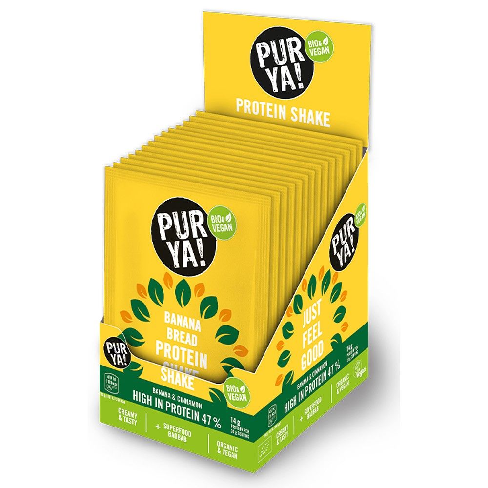 Pudra proteica vegetala bio banana breadecologica 30g Purya