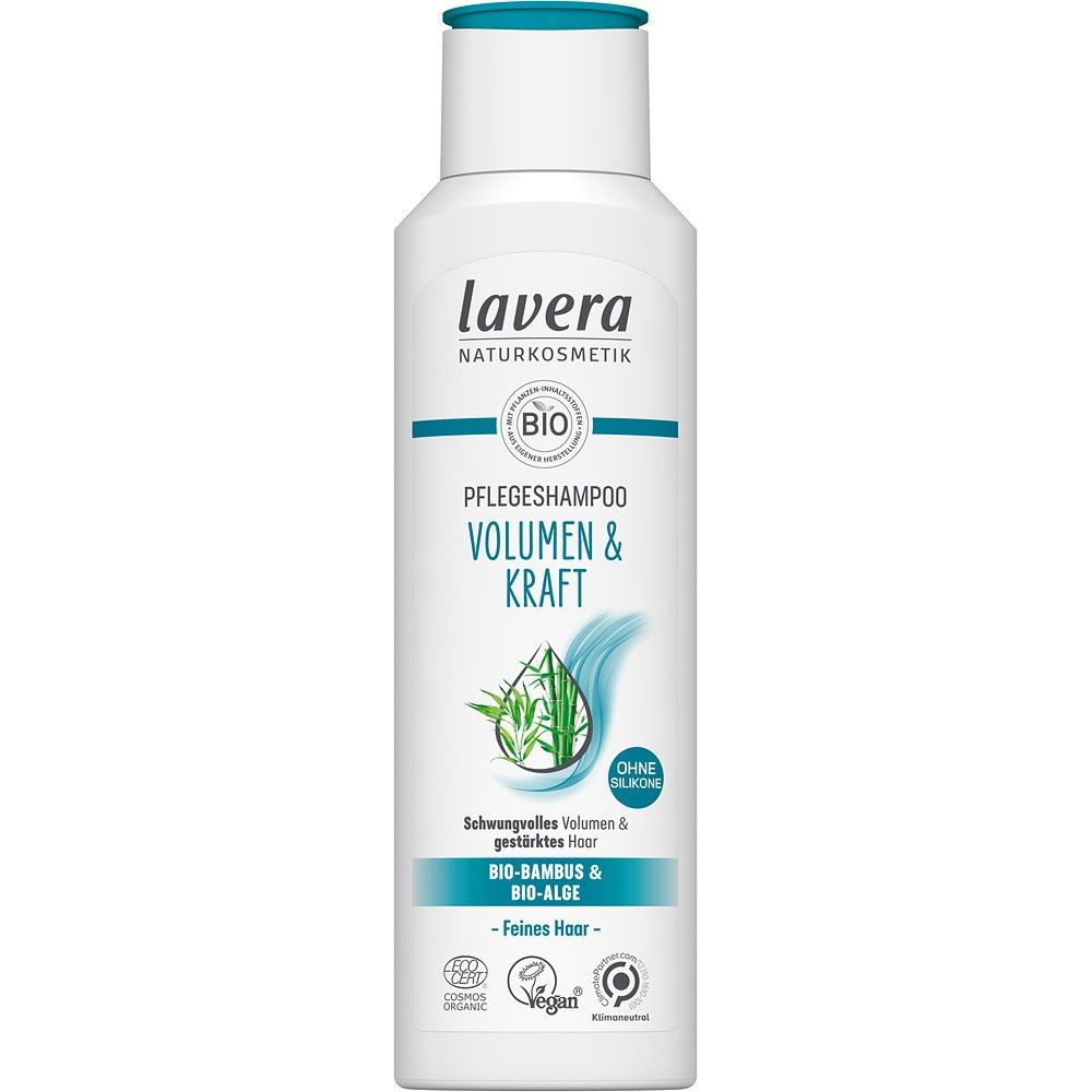 Sampon pentru volum si par puternic cu bambus bio si alge bio 250ml Lavera