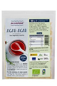 Agar agar fulgi 50g eco Algamar - Verlin
