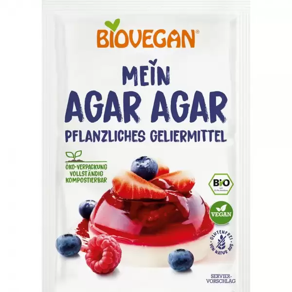 Agar agar bio fara gluten 30g Biovegan - Verlin