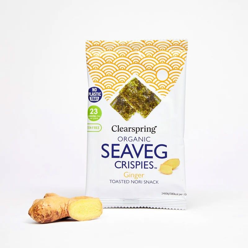 ALGE NORI SNACK GHIMBIR ECO 4g NOU CLEARSPRING - Verlin