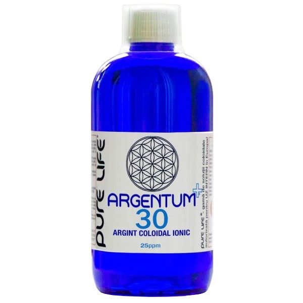 Argint coloidal ARGENTUM Concentrat 35ppm 480ml Pure Life - Verlin