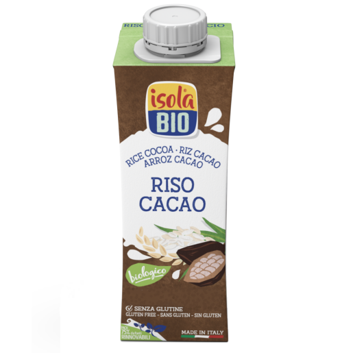 Băutura bio de orez si cacao, fara gluten, 250ml, isola bio Băutura bio din orez cu