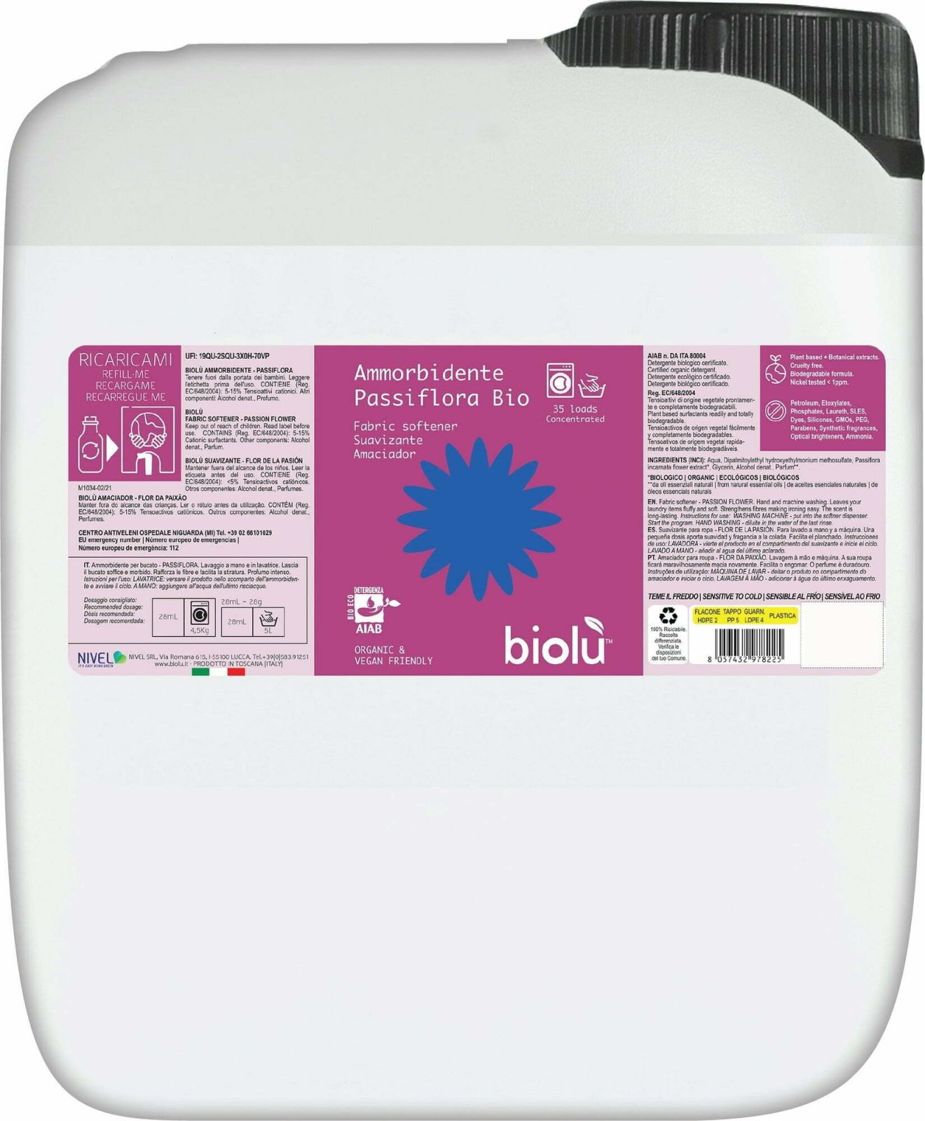 Balsam rufe passiflora vrac ecologic 5L Biolu - Verlin