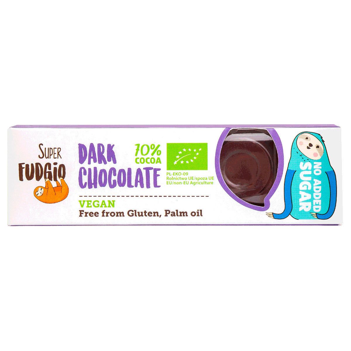 Baton ciocolata neagra fara zahar adaugat bio 40g - Verlin