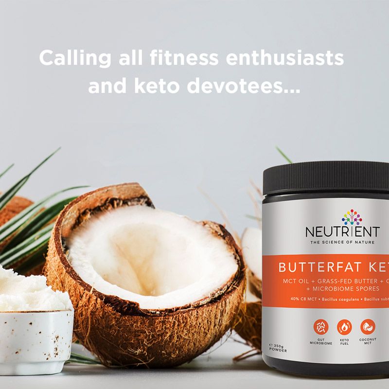 Butterfat Keto MCT Powder 350 grame Neutrient - Verlin