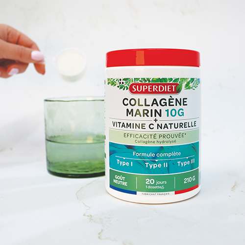 COLAGEN MARIN HIDROLIZAT TIP I, II, III VITAMINA C PUDRA, 210g, SUPERDIET