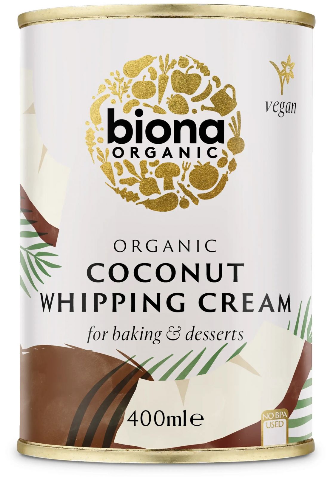 Crema de cocos inlocuitor de frisca bio 400ml Biona Crema de cocos inlocuitor de