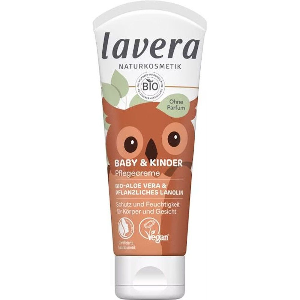 Crema de ingrijire cu aloe vera bio pentru copii, fara parfumuri, 75ml, LAVERA