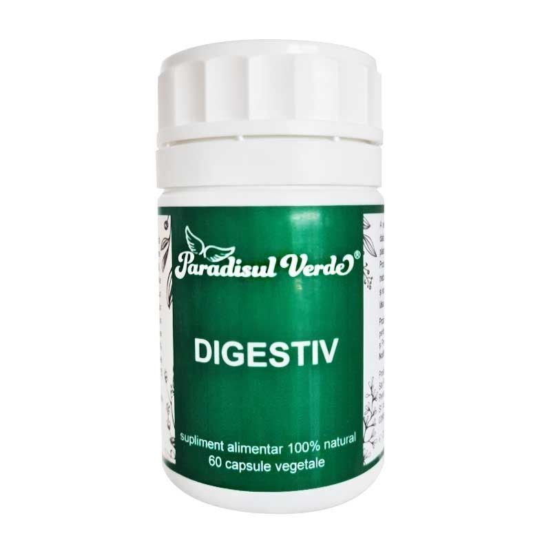 Capsule Vegetale Digestiv 60cps Paradisul Verde - Verlin