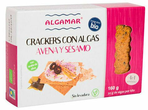 Crackers ovaz susan si alge marine bio 160g - Verlin