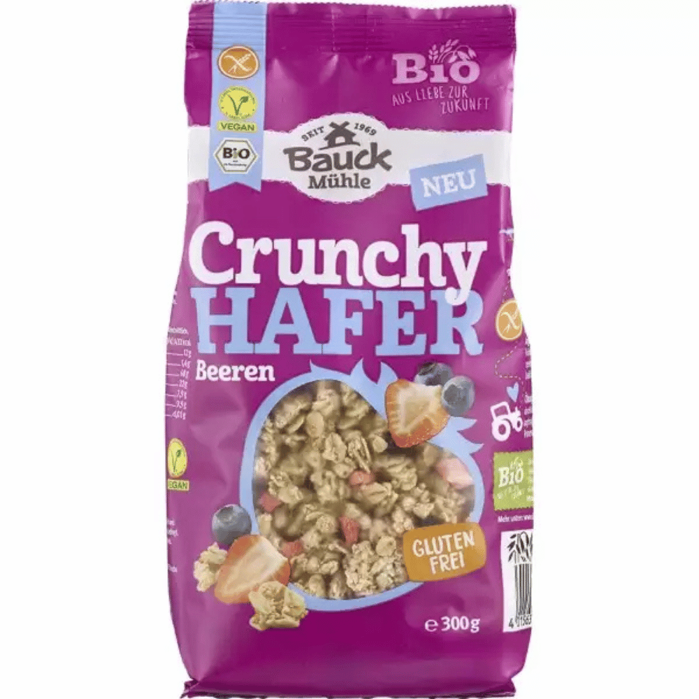 Musli crocant cu ovaz si fructe de padure fara gluten 300g BauckHof