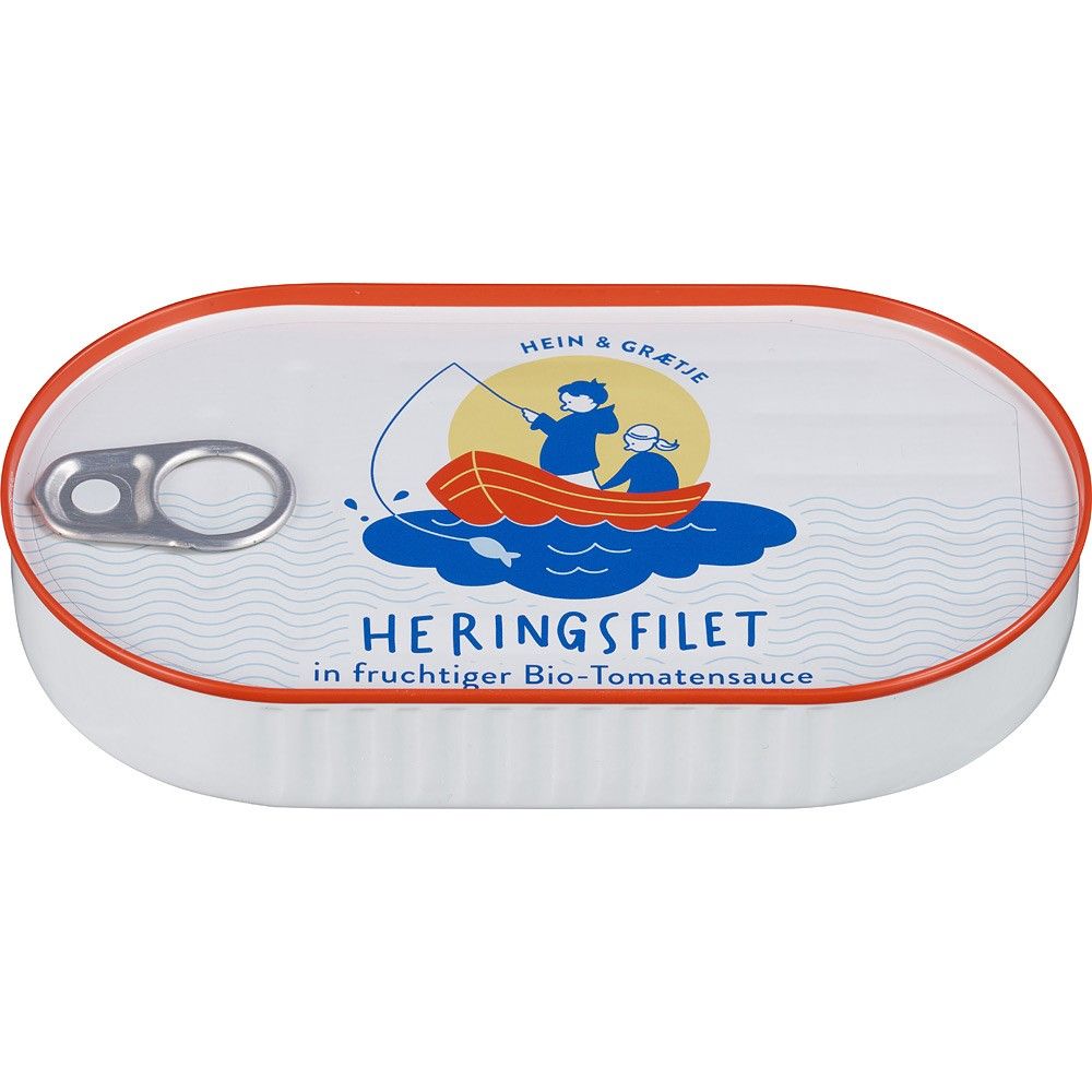 File de hering in sos de rosii bio 200g Hein Graetje Cu gust proaspat de mare