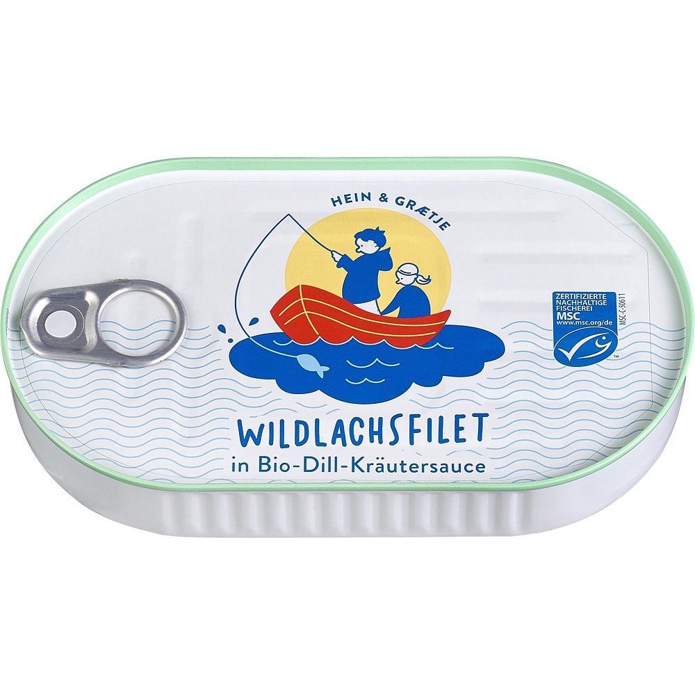 File de somon salbatic in sos bio de marar si ierburi 200g Hein Graetje Cu un gust nobil si