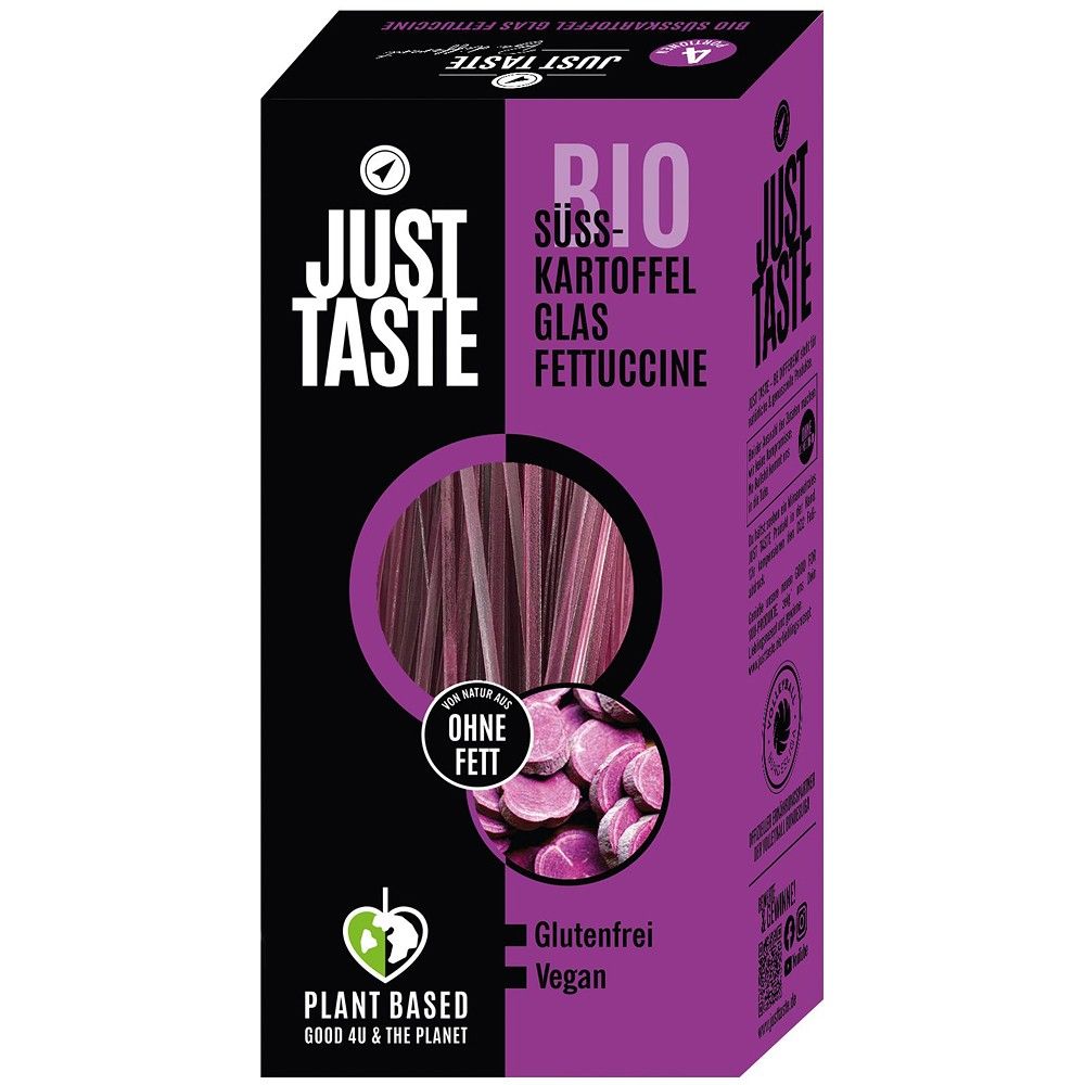 Fettuccine din cartof dulce si cartof dulce mov - Verlin