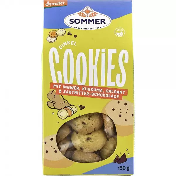 Fursecuri vegane din spelta ghimbir si curcuma 150g - Verlin