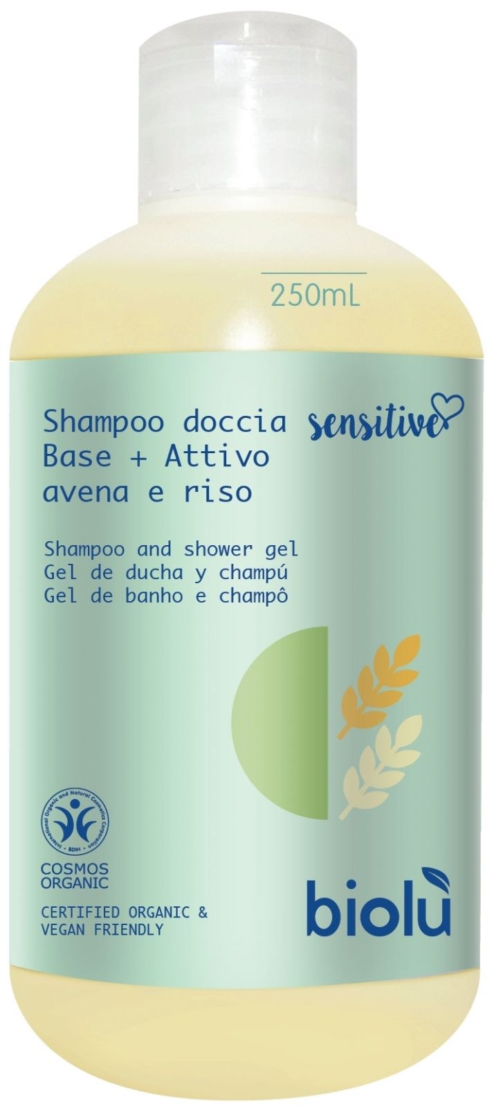 Gel dus sampon Sensitive bio 250ml Biolu - Verlin